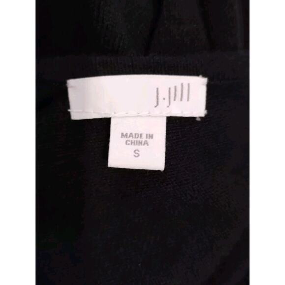 J Jill Sweater Beaded Neck Black Tunic Wool Blend Long Sleeve Women's Small EUC - Picture 7 of 12